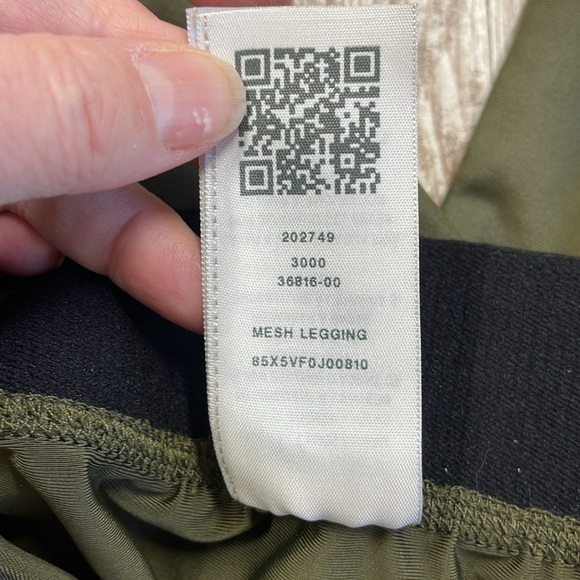 True Religion Green Performance Mesh Leg Leggings Size Large - Picture 8 of 11